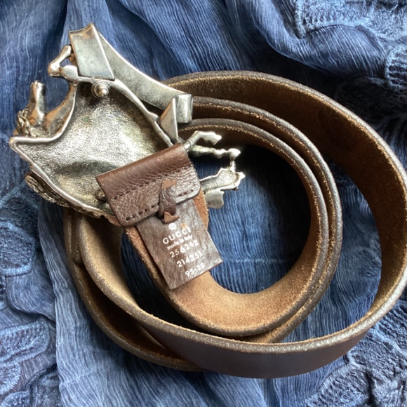 Gucci Pegasus Leather Belt main image 6